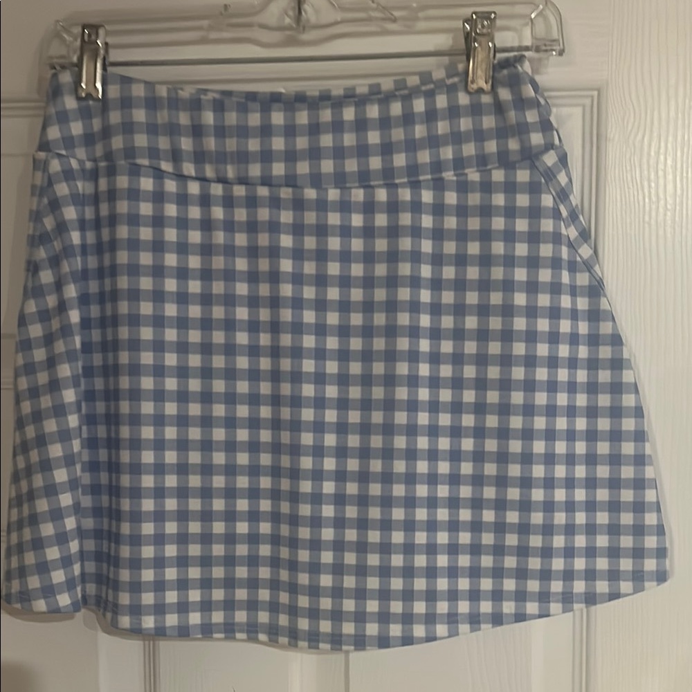 Onzie Blue and White Skort